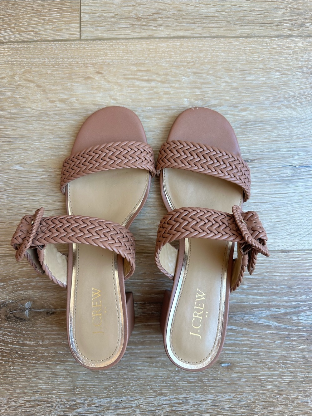 J.Crew Women's Braided Buckle-Strap Mules